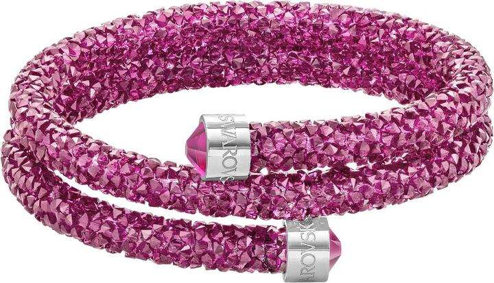 Swarovski Crystaldust Double Bangle Pink (Metal)