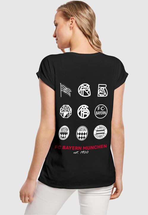 Actual product image FC Bayern München Ladies Logo History Extended Shoulder Tee - 115129 (XS)