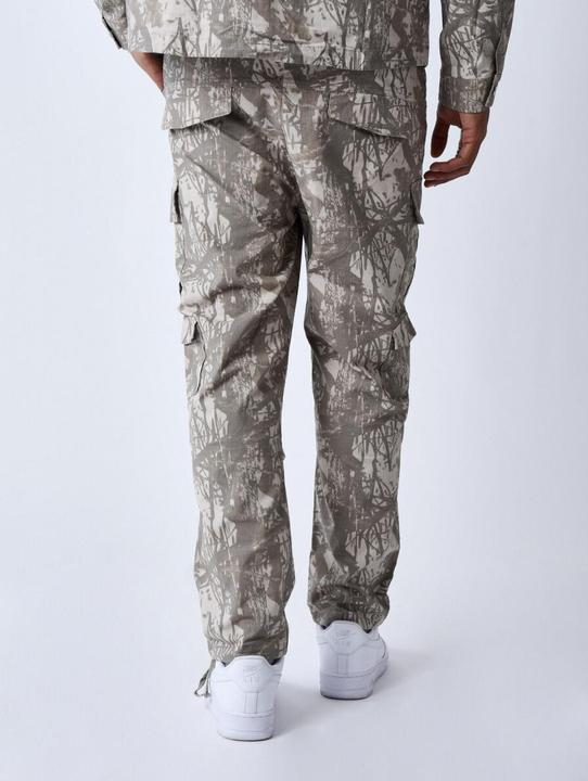 Actual product image Project X Paris Multi-pocket cargo trousers with branch pattern (S)