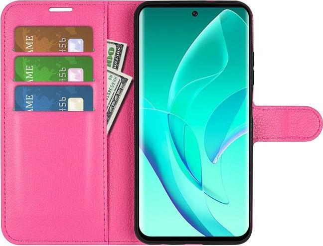Actual product image MU Classic Litchi Leather Bookcover Series (Honor 60 Pro)