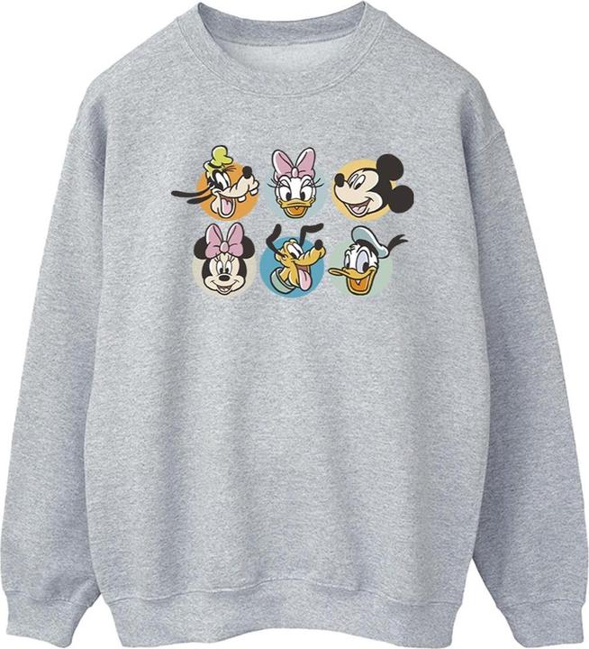 Disney Mickey Mouse And Friends Faces Sweatshirt (S)