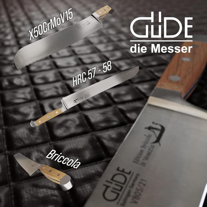 Produktbild Güde Brotmesser "Franz ", geschmiedet, Doppelkropf, Griff:Briccole di Venezia (32 cm)