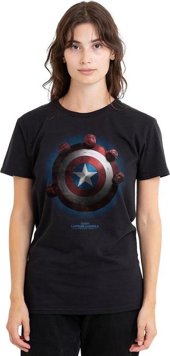 Actual product image Captain America Unisex Adult Red Hulk Shield T-Shirt (M)