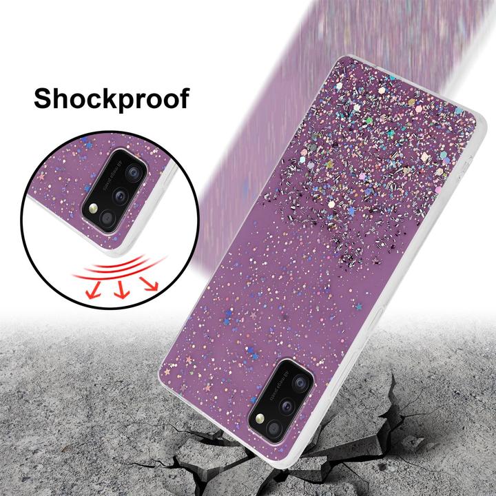Actual product image Cadorabo TPU cover sparkling glitter (Samsung Galaxy A41)