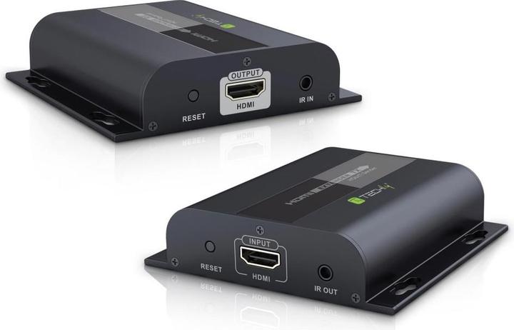Actual product image EFB Elektronik TECHLY HDBitT HDMI Extender Set transmitter and receiver over IP via network cable Cat5/5e/6 up to