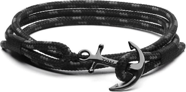 Produktbild Tom Hope Tom Triple Black Armband (21 cm, Kunststoff, Silber)