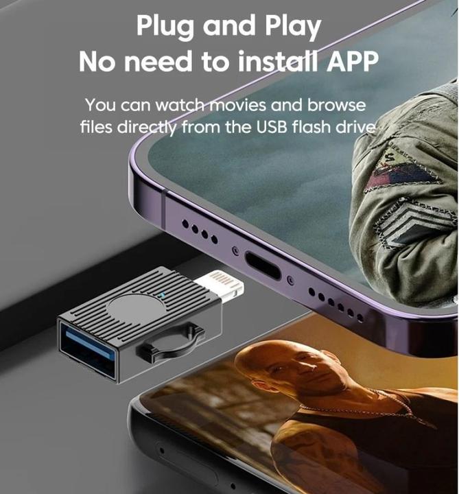 Produktbild PowerGuard Titan Lightning auf USB 2.0 OTG Adapter (USB-A, Lightning)