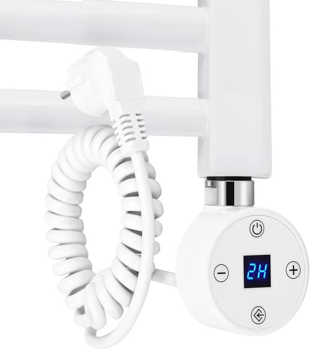 Actual product image Emke Heating Element for Towel Warmer with Temperature Controller, 1200W White (2nd generation) (1200 W)