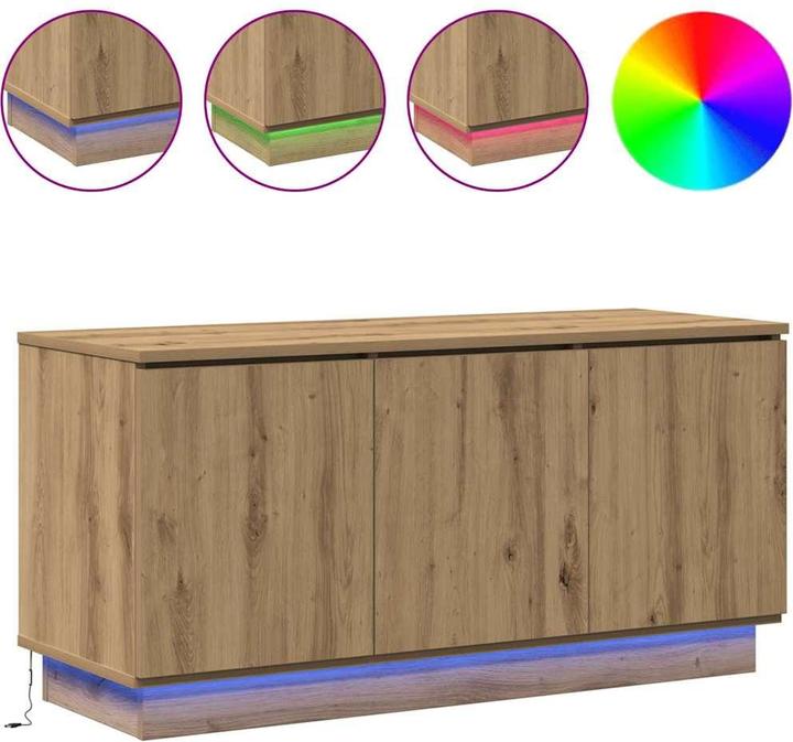 Immagine prodotto VidaXL Mobile TV in rovere massiccio 100x38x49 cm materiale in legno