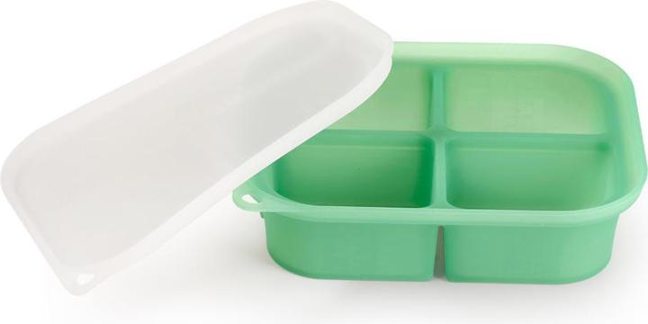 Actual product image Haakaa Easy-Freeze Tray - 4 Compartments - Pea Green