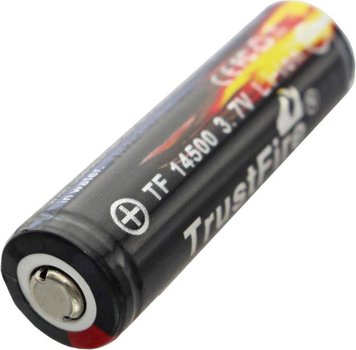 Actual product image Trustfire Akku 14500 geschützte Li-Ion-Zelle (Flame) (1 pcs., 14500, 900 mAh)