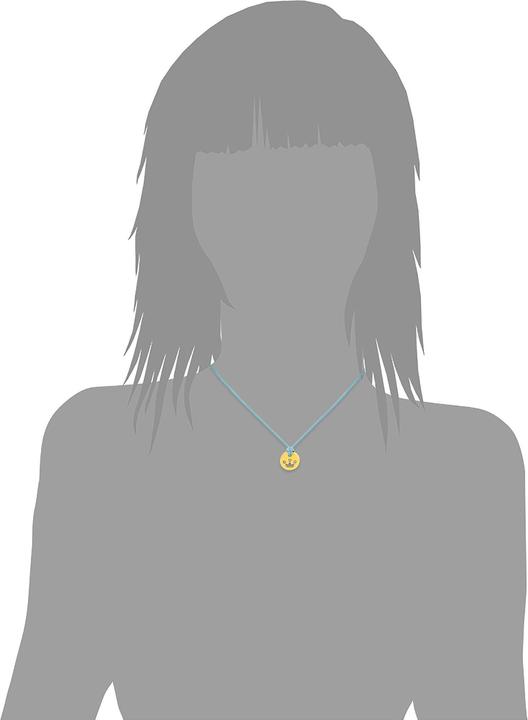 Produktbild Prinzessin Lillifee Halskette für Mädchen, Edelstahl IP Gold, (synth.) Zirkonia | Krone (Edelstahl, Textil, 35 cm)
