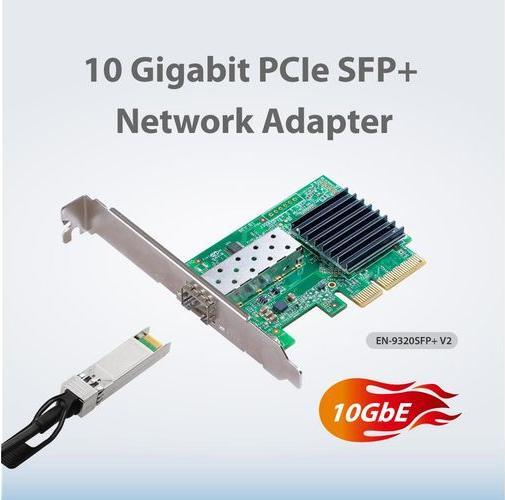 Produktbild edimax 10GbE Gigabit Ethernet SFP+ PCI Express Server Adapter (PCI Express 3.0 x4)