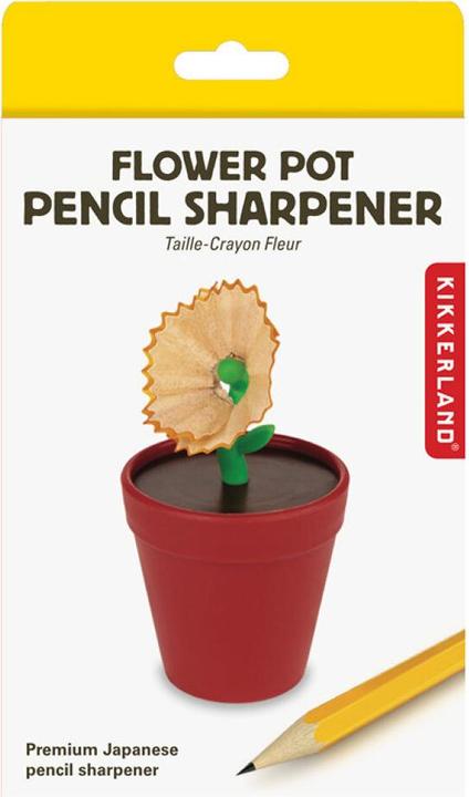 Actual product image Kikkerland Flower Pot Pencil Sharpener