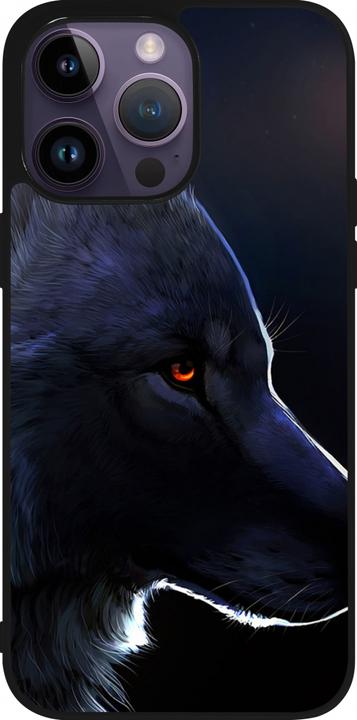 Image du produit PhoneLook Coque Silicone rigide noir Wolf Shape (Apple iPhone 15 Pro Max)
