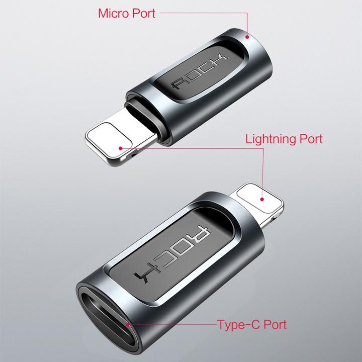 Image du produit Rock Adaptateur USB-C vers Lightning (USB Type C, Lightning)
