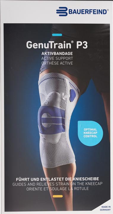 Actual product image GenuTrain P3 active bandage size 3 left titanium (3)