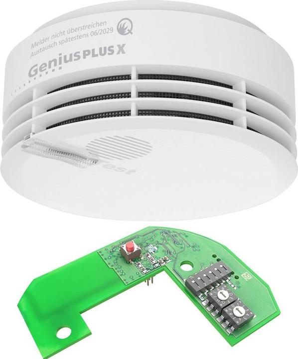 Immagine prodotto Hekatron Genius Plus X modello 2020+Basis allarme fumo senza fili con batteria di 10 anni au