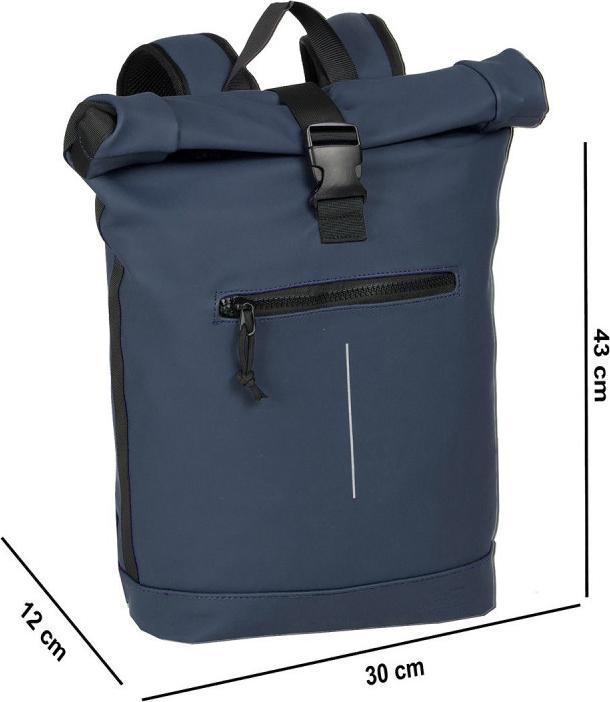 New Rebels Mart - New York Rolltop Backpack 16L Navy (16 l)