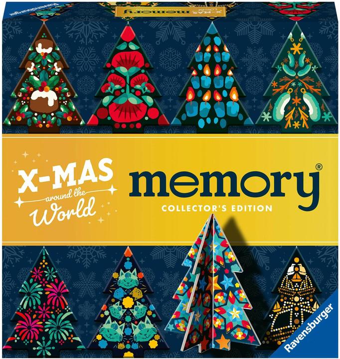 Actual product image Ravensburger 22350 Collector's memory® Christmas - The world-famous memory game with (German, Spanish, French, Dutch, Japanese, Italian, Portuguese, English)
