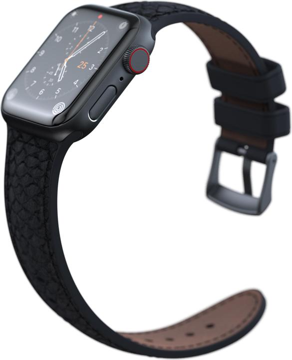 Produktbild Njord Vindur Watch Strap for Apple Watch 40/41mm (22 mm, Veganes Leder, Edelstahlverschluss, Lachsleder)