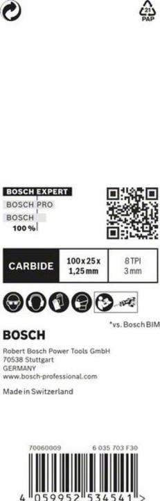Immagine prodotto Bosch Professional Zubehör Lama per sega alternativa EXPERT 'Thick Tough Metal' S 555 CHC, 1 pezzo