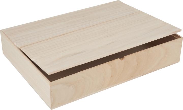 Produktbild VBS Holzbox mit losem Deckel (32 x 23.5 x 6 cm)