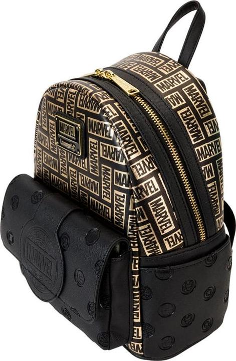 Actual product image Loungefly Marvel by mini rucksack logo