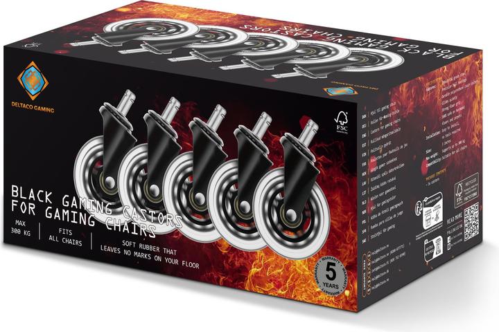 Actual product image Deltaco Gaming Casters