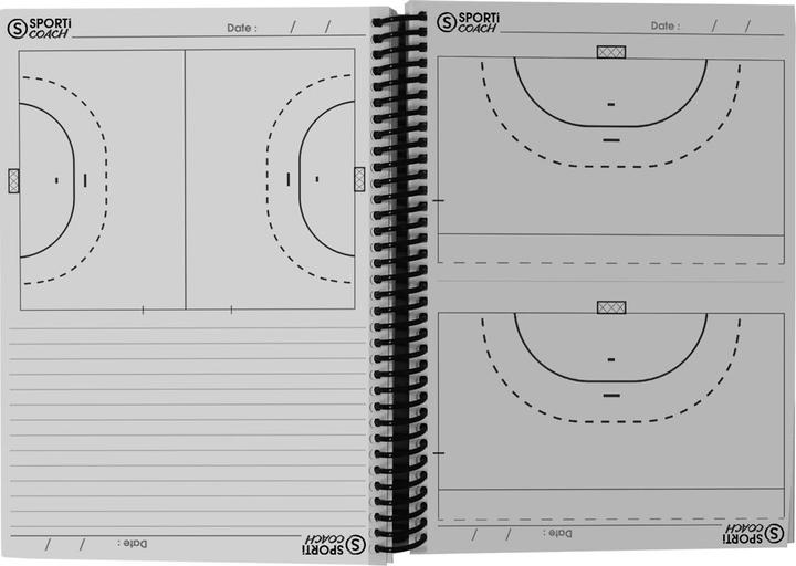 Nutritional values and ingredients Sporti spiral handball coach notebook a5