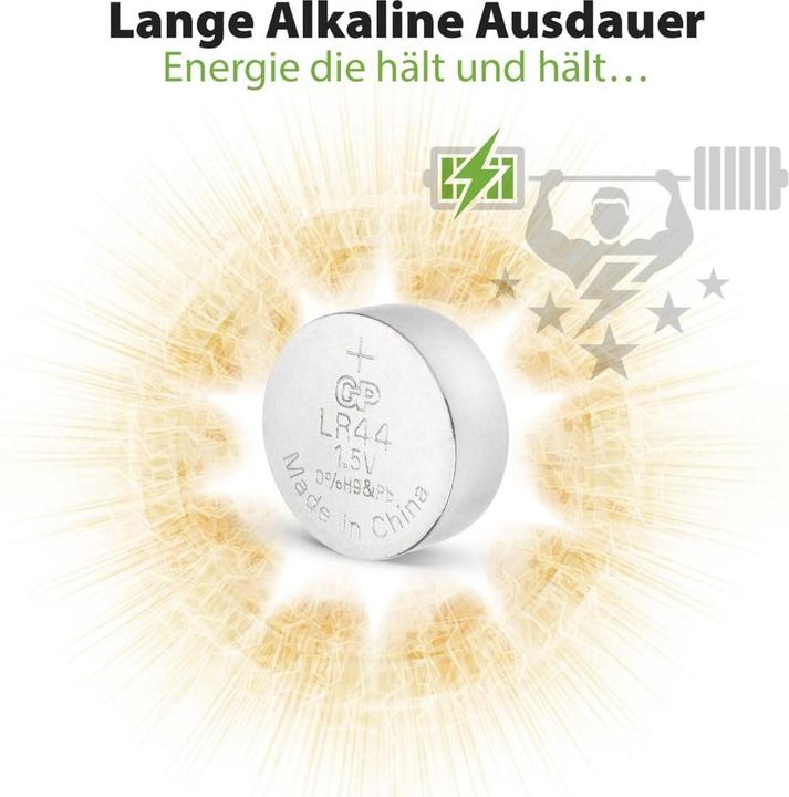 Actual product image GP Batteries Alkaline (10 pcs., LR44, 105 mAh)