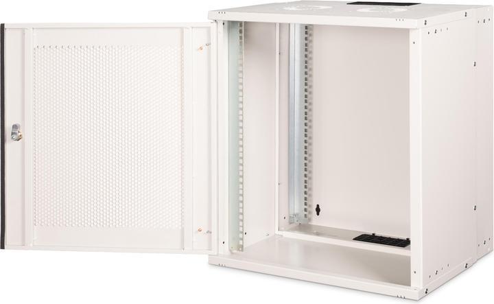 Produktbild Digitus 19" 12HE Wandgehäuse, SOHO PRO perforierte Tür, 595 x 540 x 400 mm, grau (12 HE, 19 Zoll Rack)