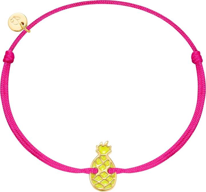 Immagine prodotto Glanzstücke München Bracciale in tessuto con ananas - 36470 (22 cm, Argento)