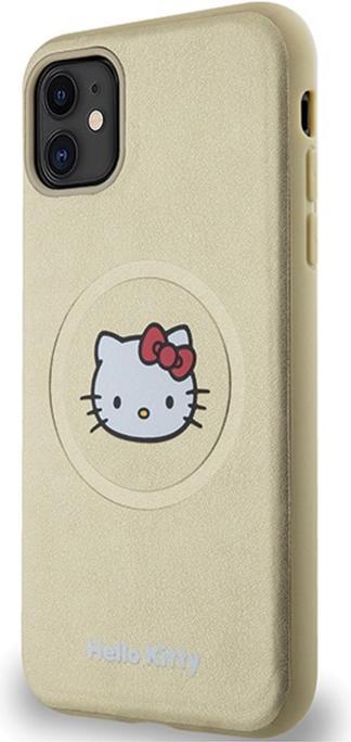 Produktbild Hello Kitty HKHMN61PGHCKD iPhone 11 / Xr 6.1" złoty/gold hardcase Leather Kitty Head MagSafe (Apple iPhone 11)