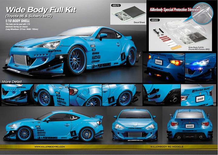Actual product image killerbody Wide Body Full Kit No 1 for Toyota 86 & Subaru BRZ