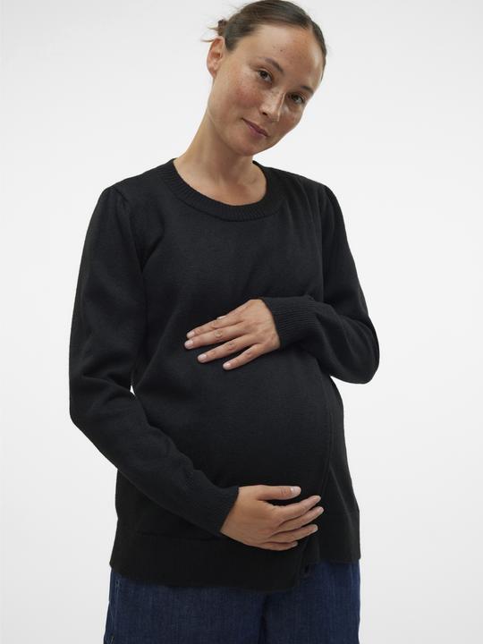 Immagine prodotto Mamalicious Scollo rotondo Polsini a coste Pullover Top in maglia (L)