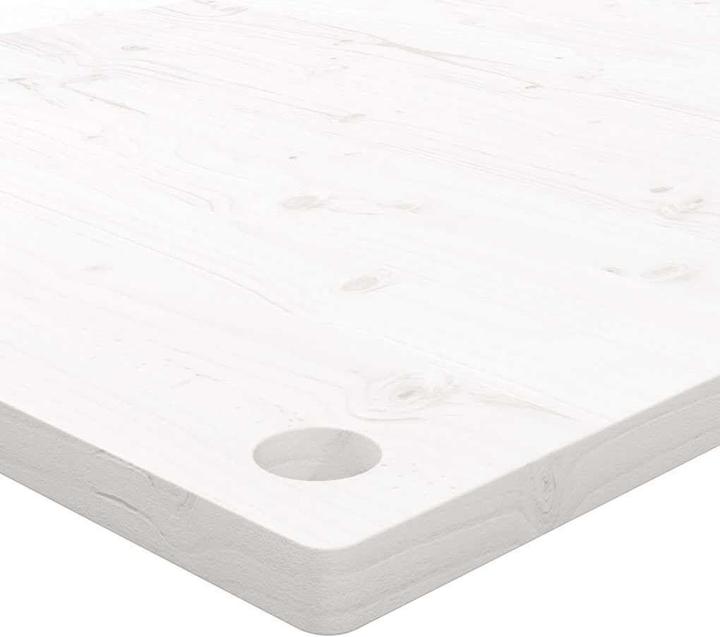 Image du produit VidaXL Schreibtischplatte Weiss 100x60x2,5 cm Massivholz Kiefer (100 x 60 x 2,5 cm)