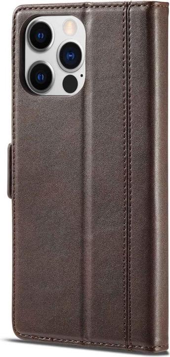 Actual product image Cover-Discount iPhone 14 Pro - Stand Flip Case Cover brown (Apple iPhone 14 Pro)