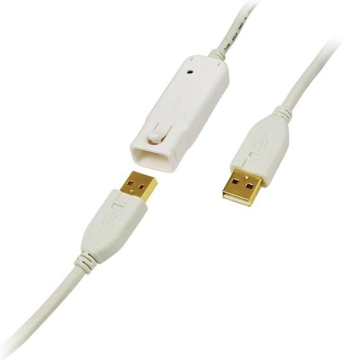 Produktbild LogiLink USB 2.0 Verlängerungskabel (12 m, USB 2.0, 2.50 W)