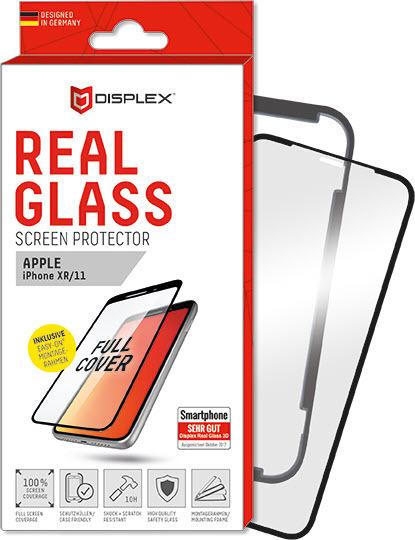 Image du produit Displex Real Glass, Full Cover Panzerglas (1 pièce(s), Apple iPhone XR)