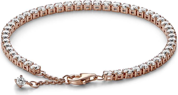 Produktbild Pandora Funkelndes Tennisarmband (16 cm, Metall, rosevergoldet)
