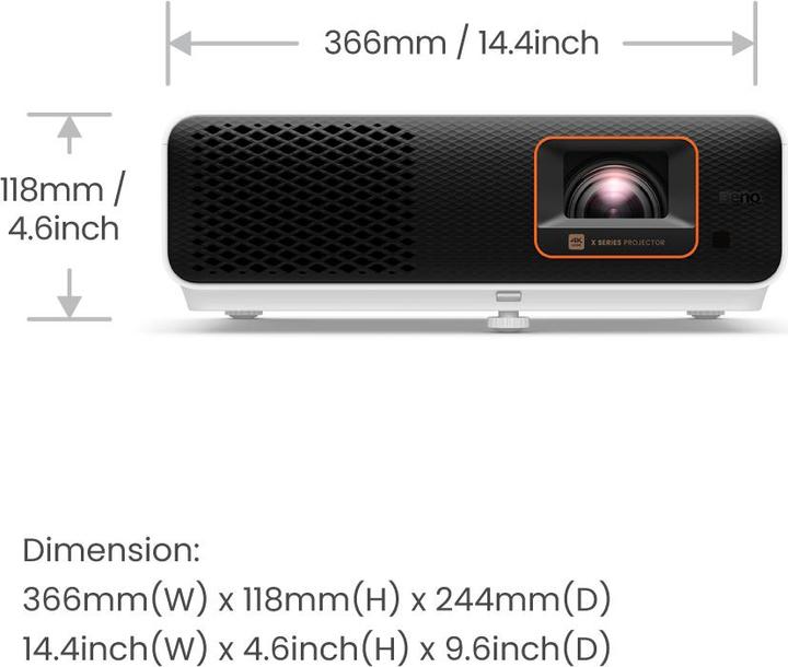 Produktbild BenQ X500i (4K, 2200 lm, 0.69 - 0.83:1)