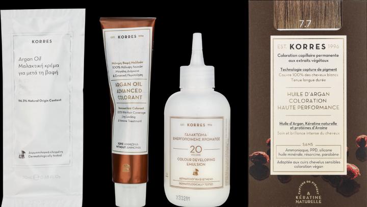 Image du produit Korres Colorant pour cheveux à l'huile d'argan (N° 7.7 - Moka)
