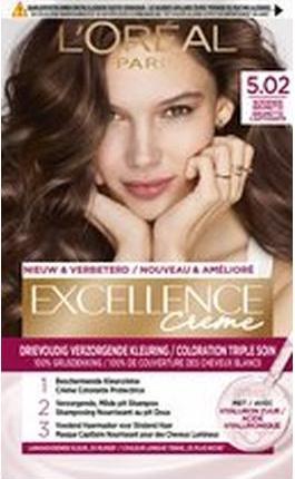 Actual product image L'Oréal Paris L'Oreal Paris Excellence Creme Boeiende Brunette 502 - Permanent Hair Color, 100 Ml (502 - Permanent hair colour)