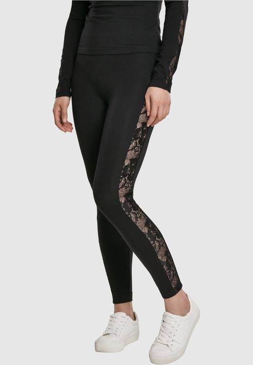 Immagine prodotto Urban Classics Leggings a righe in pizzo da donna (4XL)