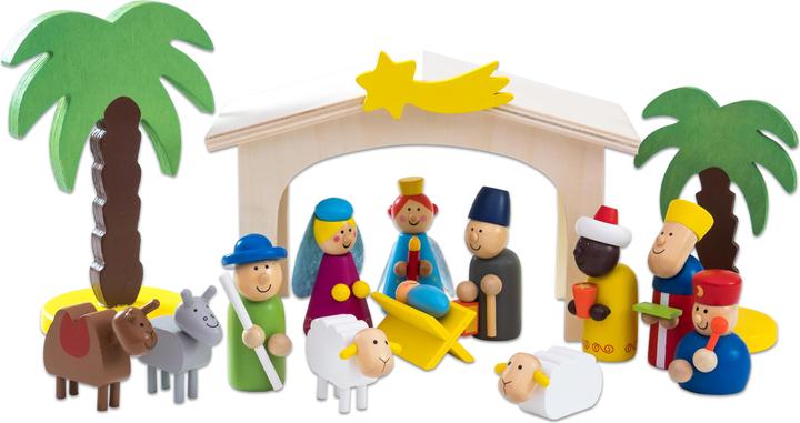 Produktbild Weihnachtskrippe aus Holz