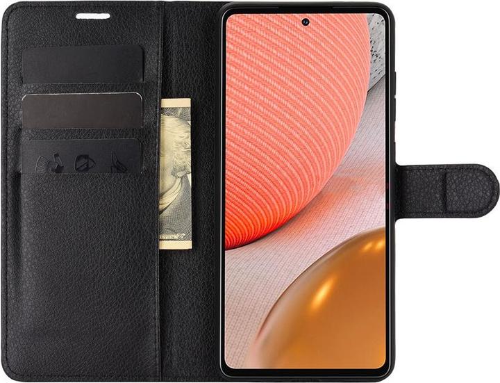 Produktbild Cover-Discount Galaxy A72 - Leder Etui Hülle schwarz