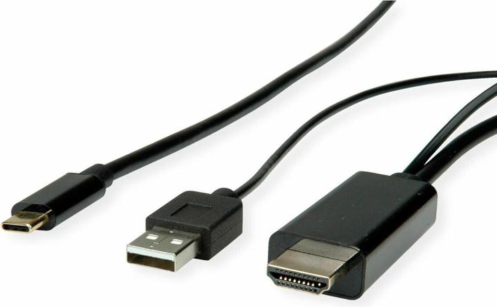 Produktbild Roline USB Typ C HDMI + USB A Adapterkabel, ST/ST, 2 m (2 m, HDMI)