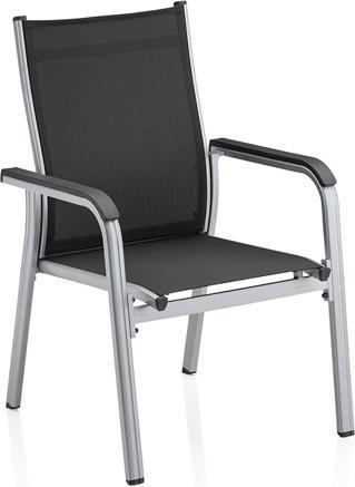 Kettler Basic Plus Stapelsessel zerlegt Aluminium/Outdoorgewebe