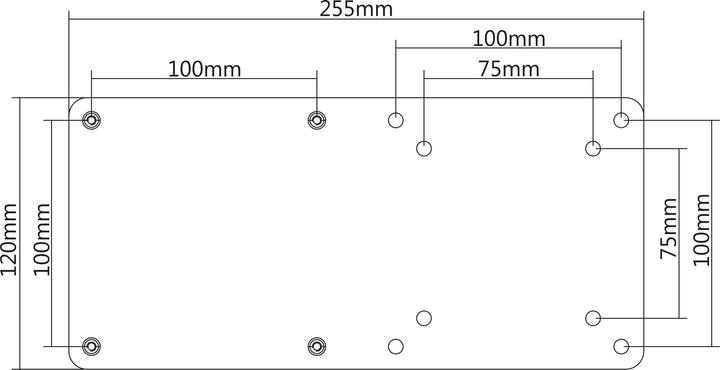 Actual product image InLine Mounting component (mounting plate) for mini PC (Various)